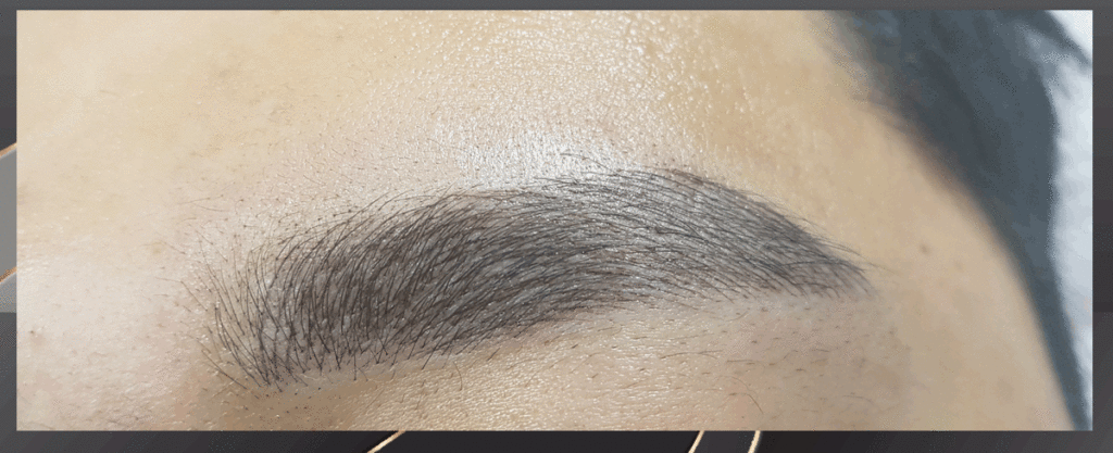 눈썹문신 전후 산본 군포 남자 (2)