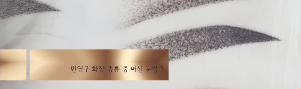 반영구 화장 종류 그라데이션눈썹