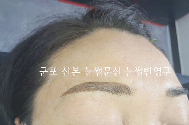 군포 산본 눈썹문신 눈썹반영구